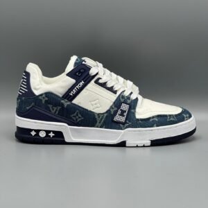 Louis Vuitton LV Trainer Monogram Denim White Blue